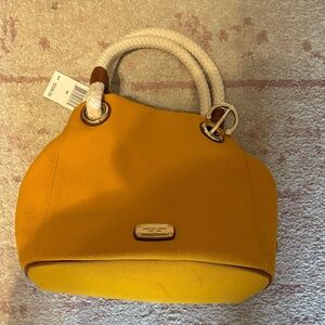 Michael Kors Yellow Tote with Rope Handles